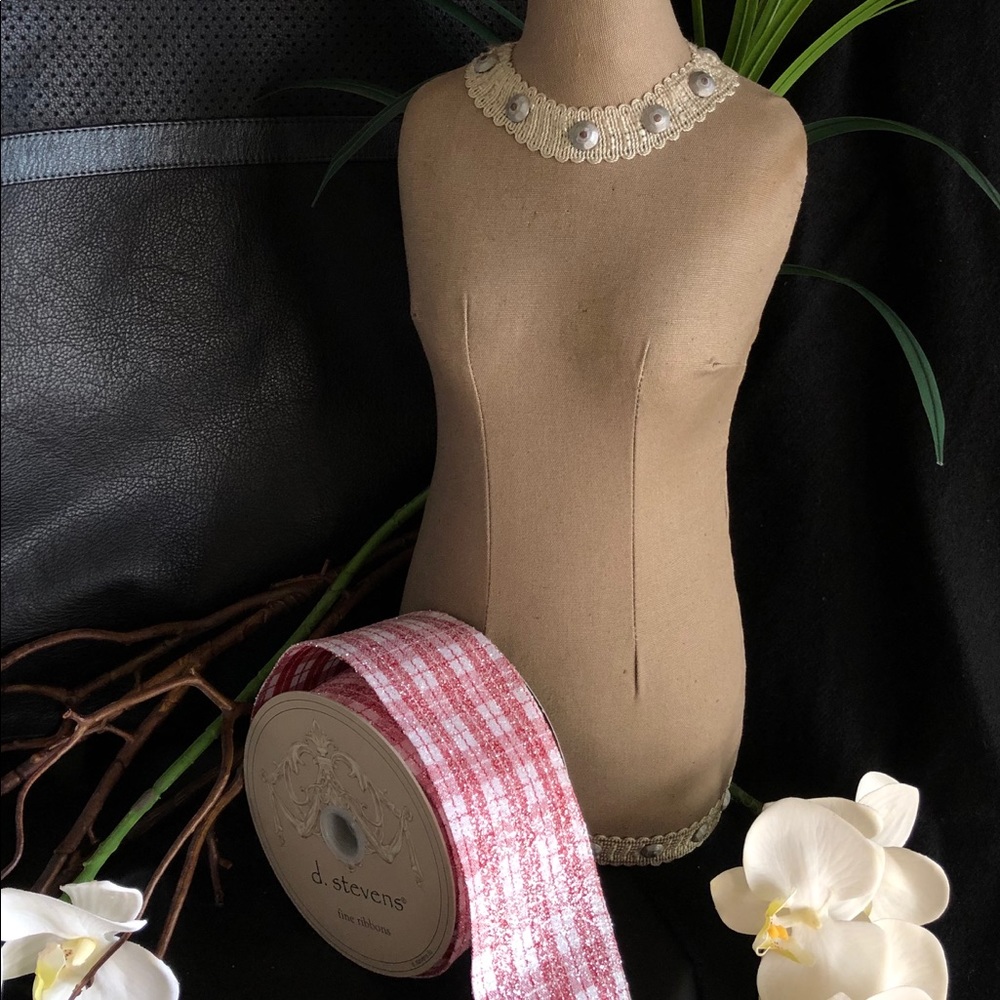 d. stevens - glitter sugar plaid ribbon